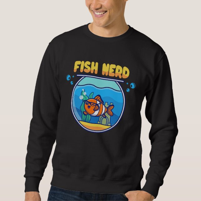 Moletom Fish Tank  Aquarist Fish Nerd (Frente)
