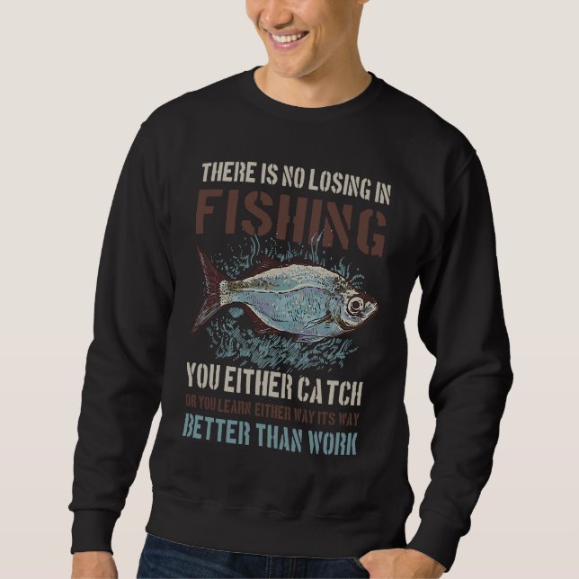 Moletom Fishing better than work for Fishing (Frente)