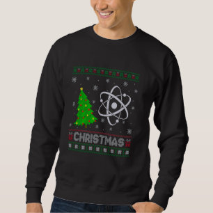 Moletom Física Ciência Árvore Xmas Iluminação Feia Natal