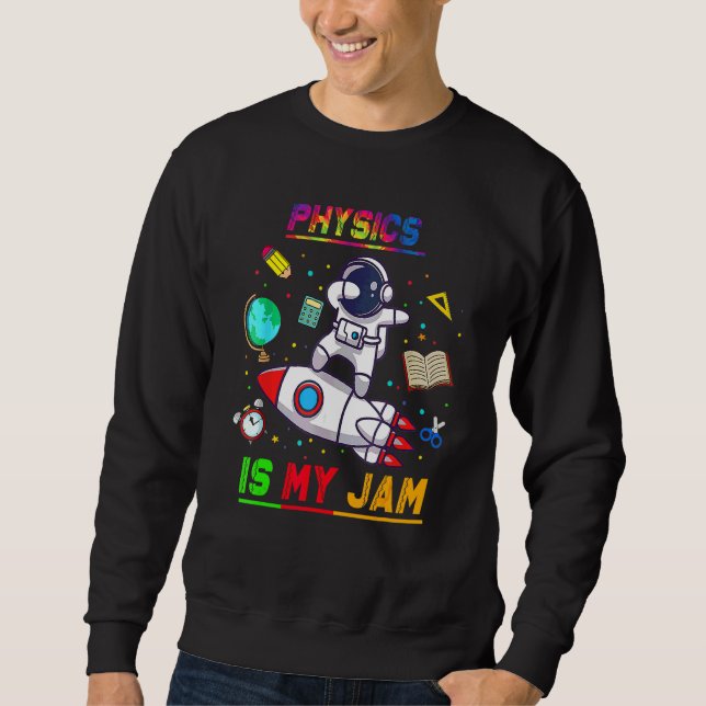 Moletom Física É Minha Paixão  Astronauta De Volta à Escol (Frente)