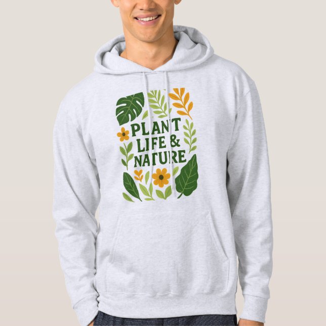 Moletom Fitossanidade e Natureza - Design botânico (Frente)