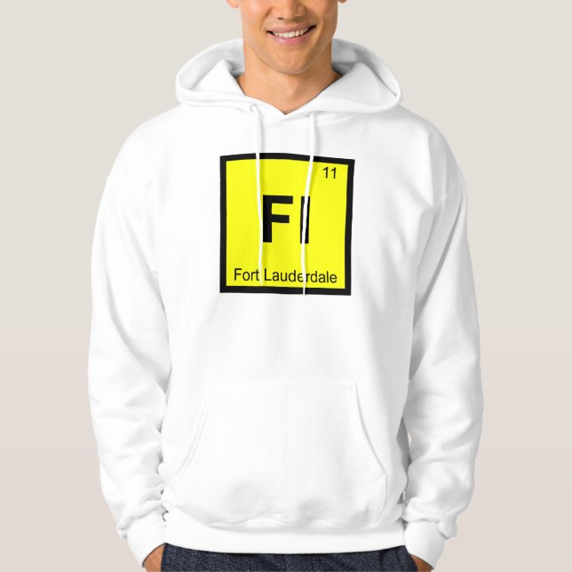 Moletom Fl - Fort Lauderdale Flórida Símbolo Químico (Frente)