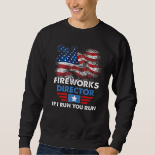 Moletom Flag Firework 4 de julho Fireworks Diretor I Run