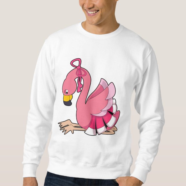 Moletom Flamingo com Faixa de Opções (Frente)