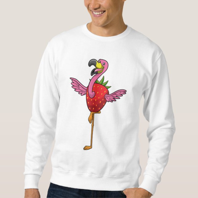 Moletom Flamingo com morango (Frente)