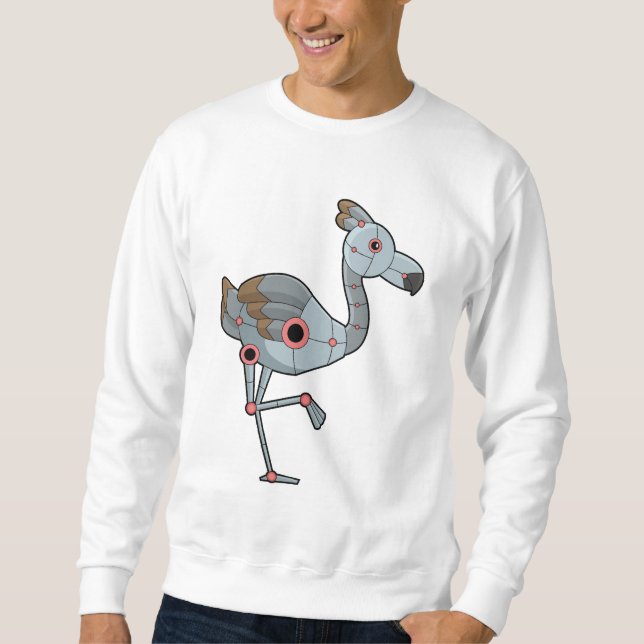 Moletom Flamingo como Robô (Frente)