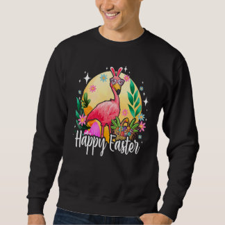 Moletom Flamingo de Orelha de Coelho com Cesta de Ovo de P