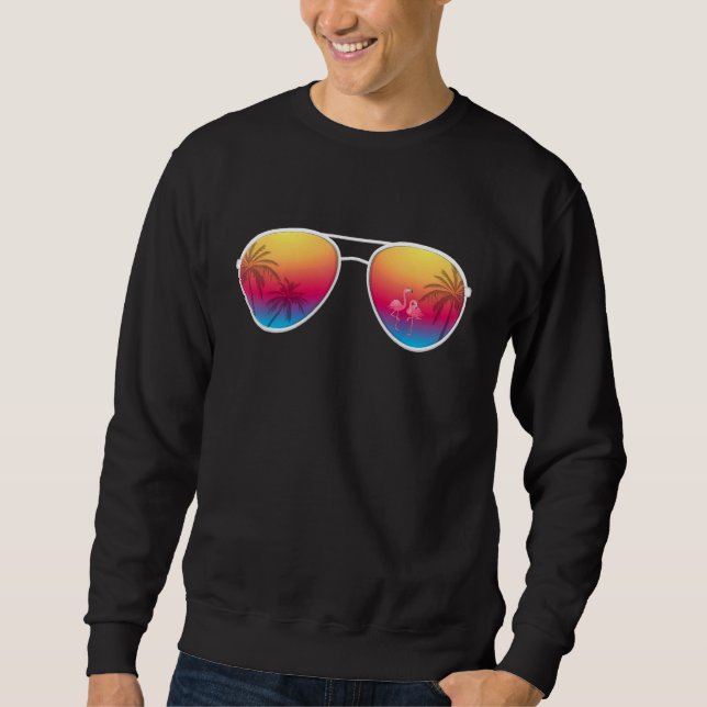 Moletom Flamingo Sunglass Trip Be (Frente)