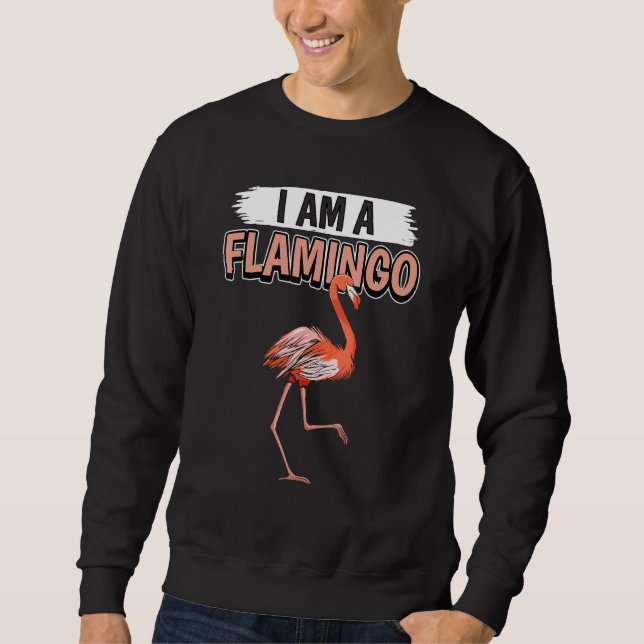Moletom Flamingos Cote Bird Eu Sou Um Flamingo (Frente)