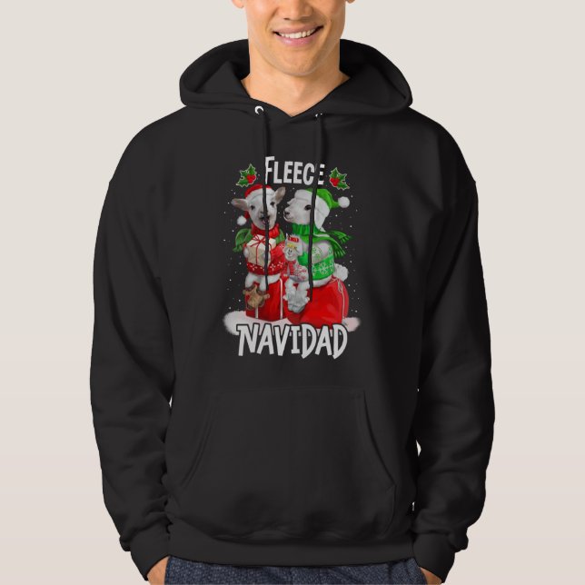 Moletom Fleece Feliz Navidad  Cute Sheep Christmas (Frente)