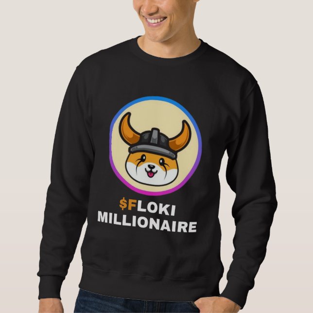 Moletom Floki Millionaire Floki Inu Token Coin Crypto Hodl (Frente)