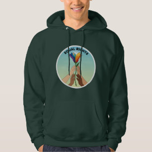 Moletom Flor de Chuva de Cores Igualdade de Direitos - Div
