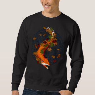 Moletom Flor do Fox da aguarela do animal do espírito da