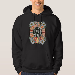 Moletom Flor Retro Groovy Hippie Vintage Vibes dos Anos 70