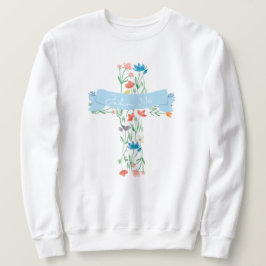 Moletom Floral Cross John 3:16 Unisex