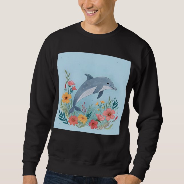 Moletom Floral Dolphin (Frente)