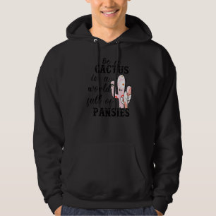 Moletom Floral Ser Um Cactus Num Cheio Mundial De Pansias 