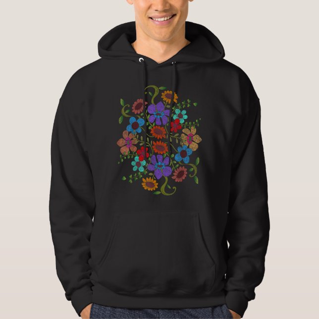 Moletom Flores Botânicas Vintage Floral Botani (Frente)