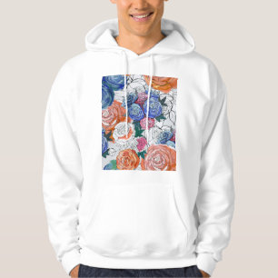 Moletom Flores Coloridas: Padrão Vibrante Sem Costura