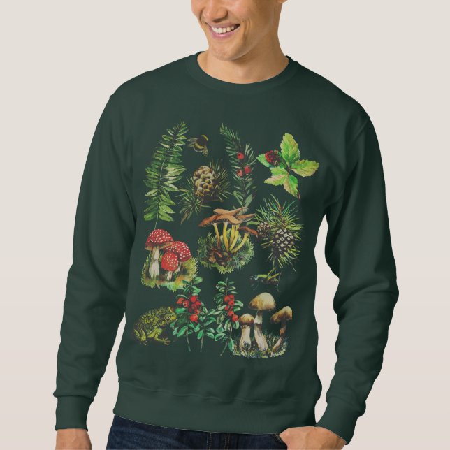Moletom Floresta, cogumelos silvestres (Frente)