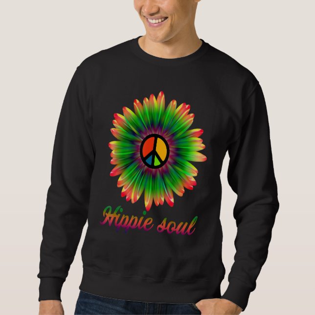 Moletom Flower Daisy Peace Sinal Hippie Soul Daisy Flower  (Frente)
