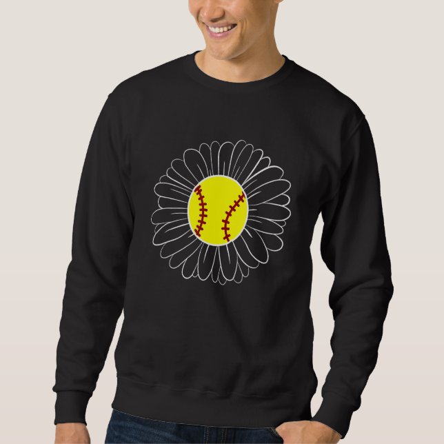 Moletom Flower Flower Daisy Softball Mãe (Frente)