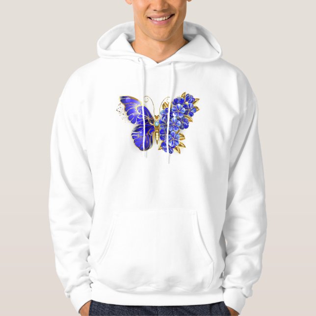 Moletom Flower Sapphire Butterfly (Frente)