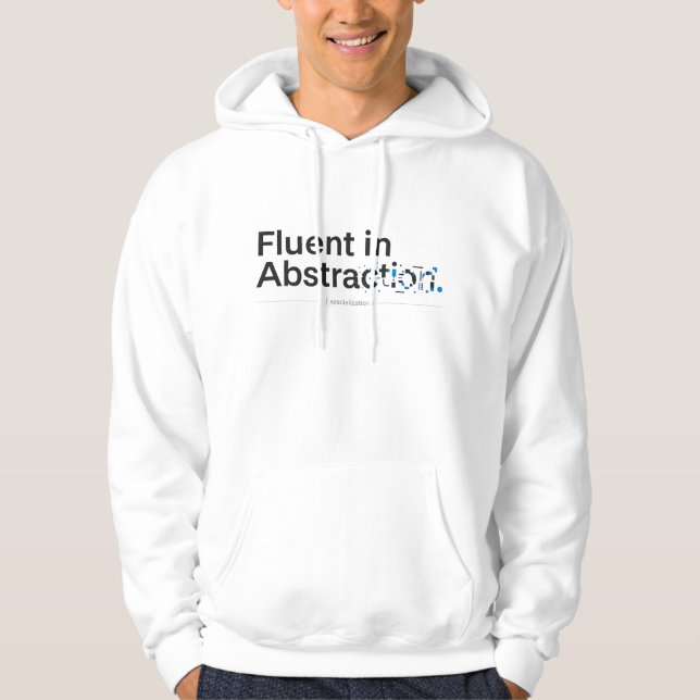 Moletom Fluente em Abstração Design Minimalista de Program (Frente)