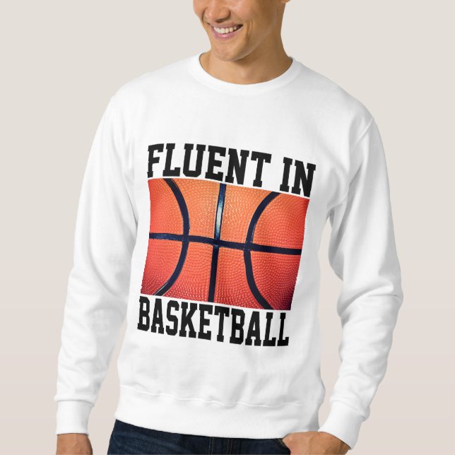 Moletom Fluente Em Basquete Basquete Divertido  (Frente)