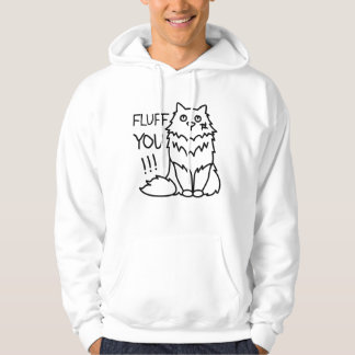 Moletom Fluff você - Mínimo Engraçado Gato Preto e Branco