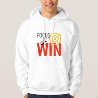 Moletom Focus & Win Hoodie – Motivational Success Mindset 