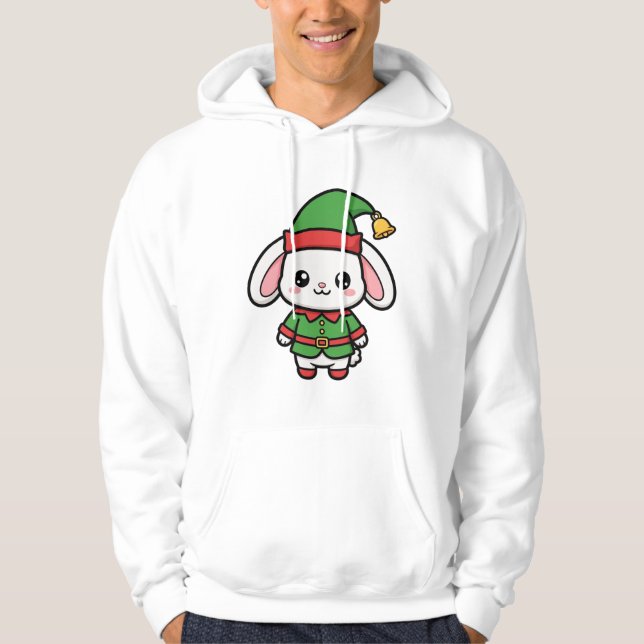 Moletom Fofa Duende Coelho Natal (Frente)