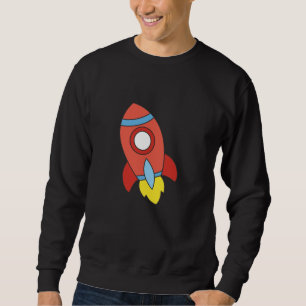 Moletom Foguete Ao Universo Voador Da Lua