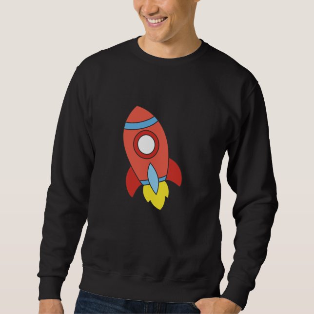 Moletom Foguete Ao Universo Voador Da Lua (Frente)