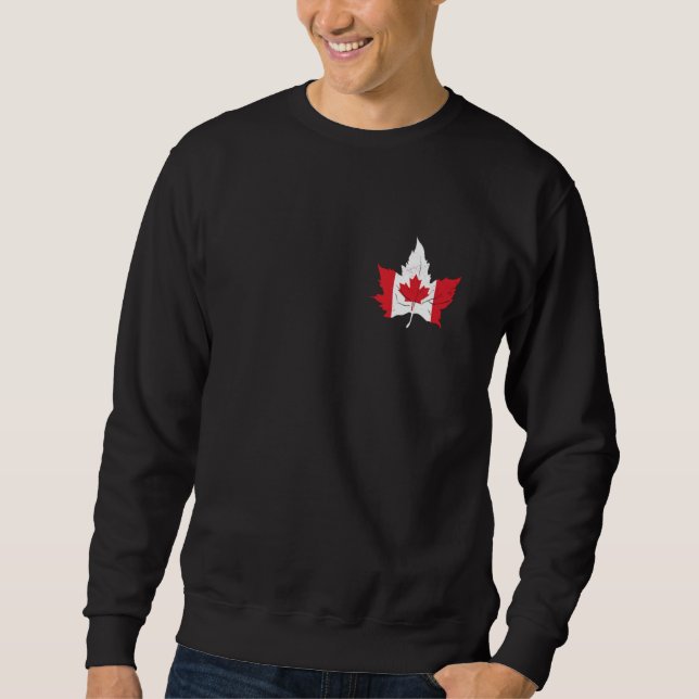 Moletom Folha de Bordo Canadá Orgulho Canadense Raízes Can (Frente)