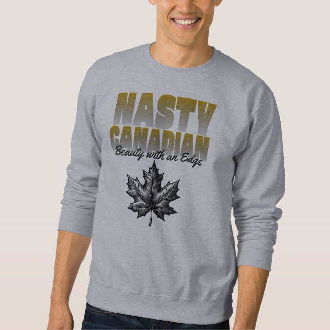 Moletom Folha de Mapeamento do Canadá desagradável (Frente)