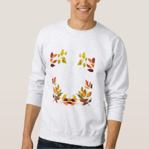 Moletom Folhas de Crimson - Design de outono elegante sobr