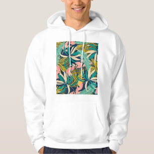 Moletom Folhas tropicais coloridas: padrão de verão.