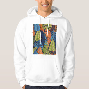 Moletom Folhas tropicais, padrão floral sem costura.