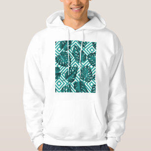 Moletom Folhas Tropicais: Padrão Invisível Floral.