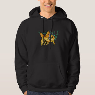 Moletom Fone de Ouvido Peixe Dourado Notas Musicais Clave 