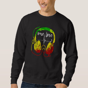 Moletom Fones de ouvido jamaicanos Rasta Reggae Music