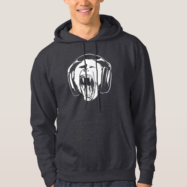 Moletom Fones de ouvido Macaco Music Lover (Frente)
