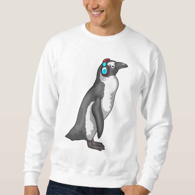 Moletom Fones de ouvido Penguin Music (Frente)