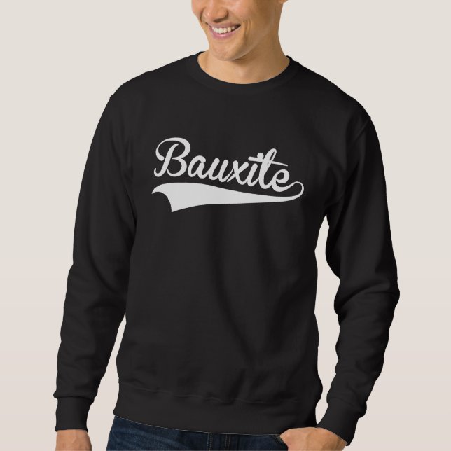 Moletom Fonte Retro Vintage de Beisebol BAUXITA (Frente)