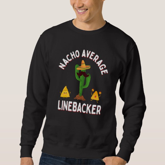 Moletom Football Game Day Linebackers Nacho Average Lineba (Frente)