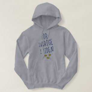 Moletom För Sverige i Tiden Hoodie, Suecia Motto