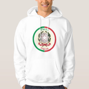 Moletom Forma do Círculo Emblem Nacional da Itália
