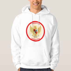Moletom Forma do Círculo Emblema Nacional da Indonésia