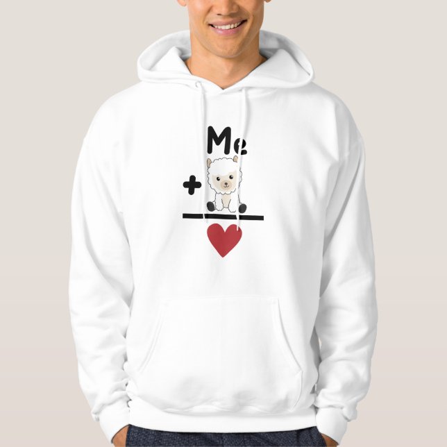 Moletom Fórmula Funny Alpaca Rake Para Amantes de os anima (Frente)
